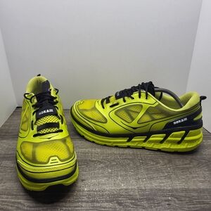 Hoka One One Mens Conquest 30108025 Neon Yellow Black Sneaker Shoes Size 12.5